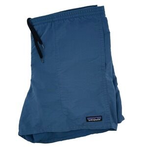 Patagonia Mens Baggies Swim Trunks Shorts Blue Nylon Elastic Waist Casual 38